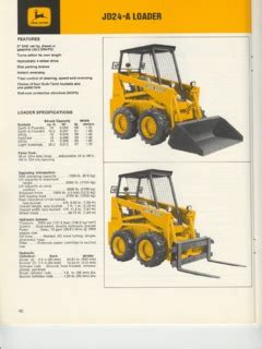 jd24 skid steer|john deere jd24 specs.